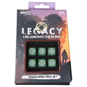 Legacy Life Among the Ruins RPG Dice Set 6 Custom D6 Modiphius MUH051228